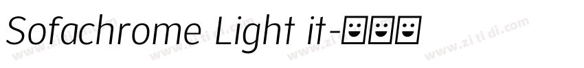 Sofachrome Light it字体转换